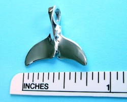 Bottlenose Dolphin Fluke (tail)-Small Sterling Silver