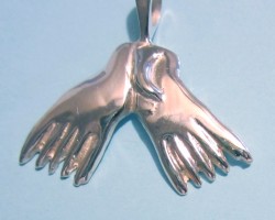 Signature Flipper Pendant/Custom Sea Lion Flippers-Sterling Silver