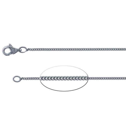 18" Curb style, stainless steel chain